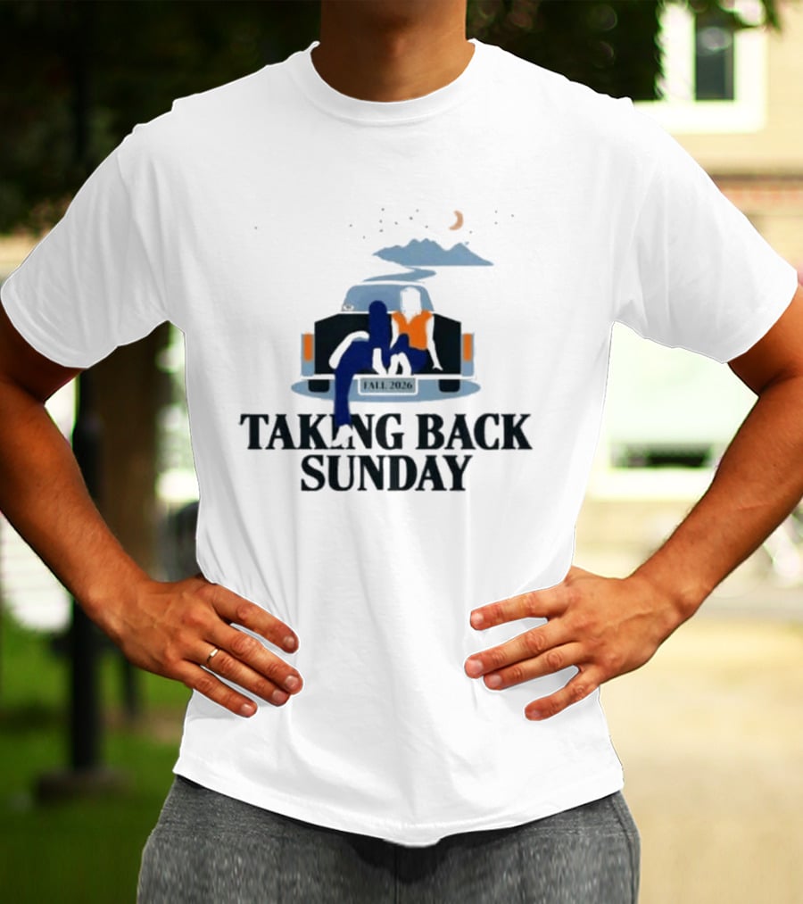 Taking Back Sunday Fall 2026 Tour Classic Car Scene T-Shirt