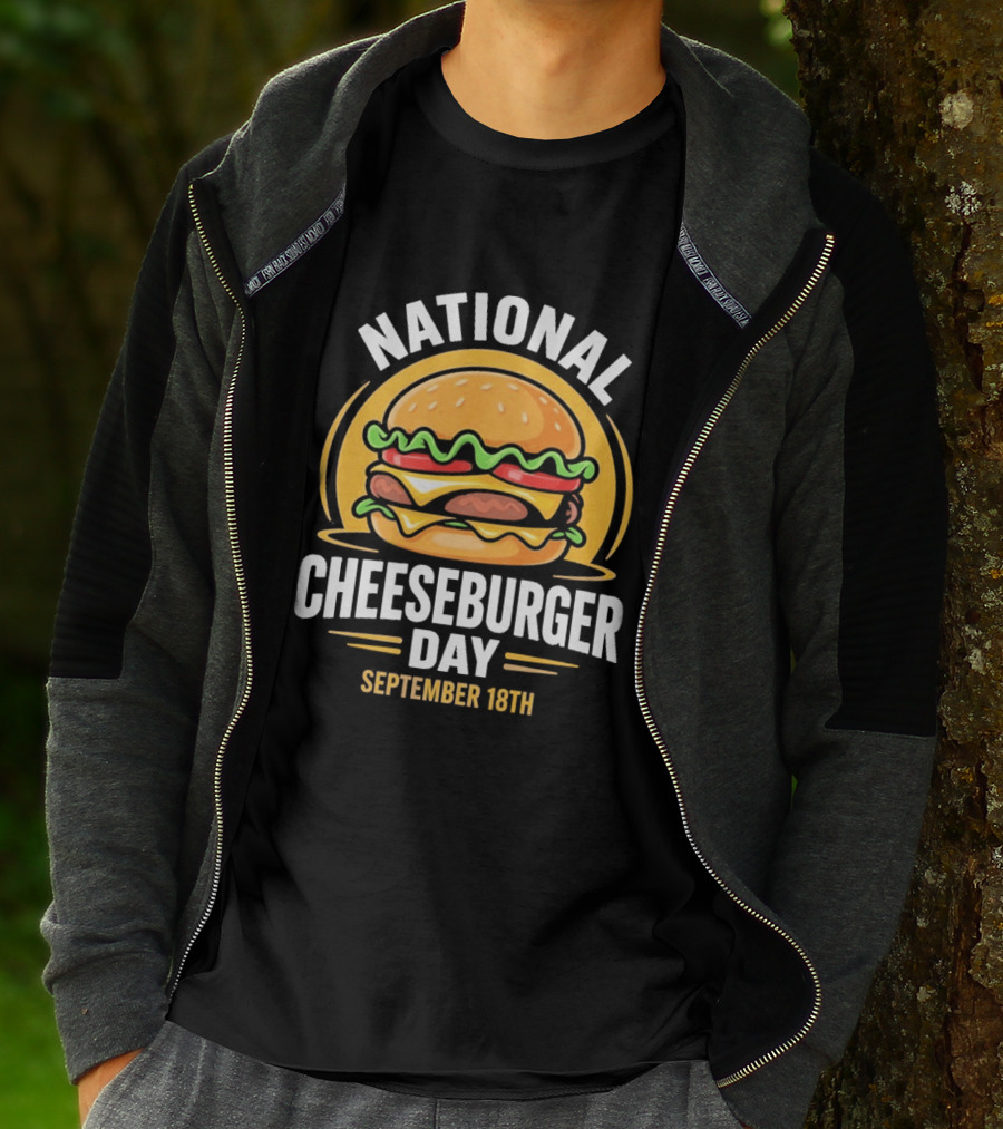 National Cheeseburger Day September 18th Celebration 2026 T-Shirt