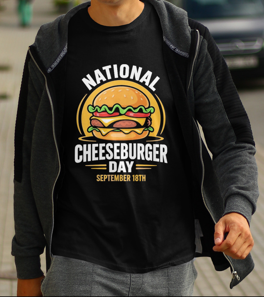National Cheeseburger Day September 18th Celebration 2026 T-Shirt