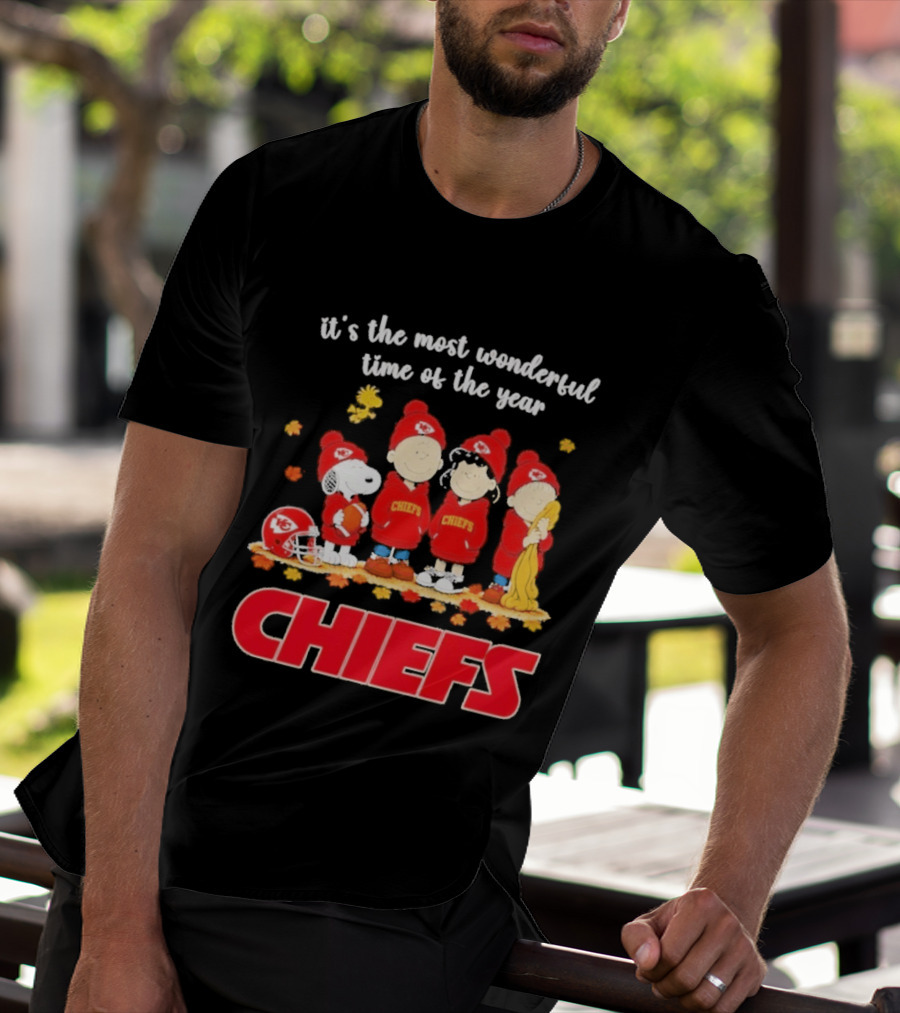 It's The Most Wonderful Time Peanuts Chiefs Halloween 2026 T-Shirt