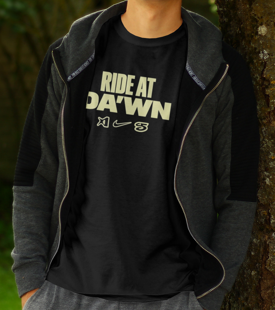 Ride At DA'WN Travis Scott Nike Cactus Jack Collaboration T-Shirt