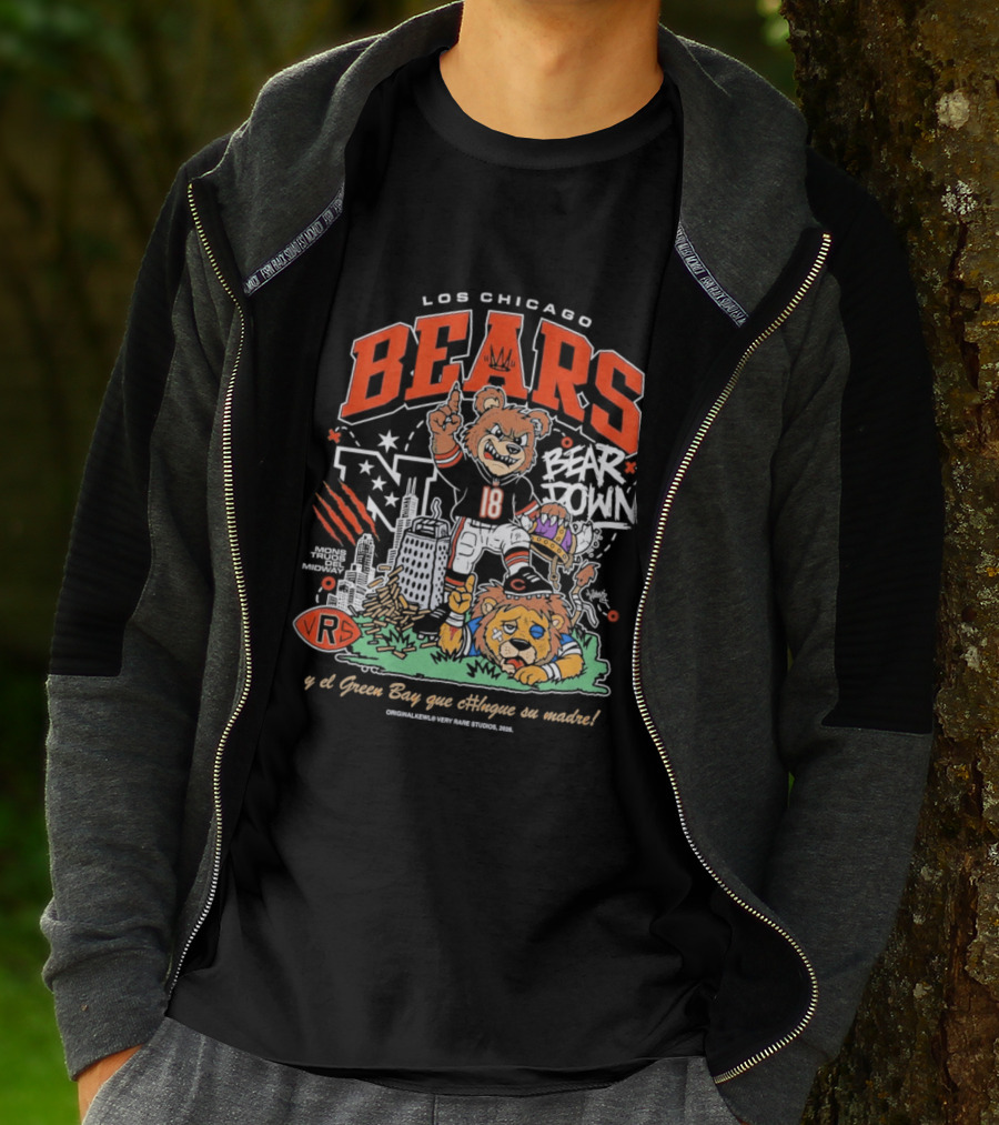 Los Chicago Bears Bear Down Bootleg Diss T-Shirt