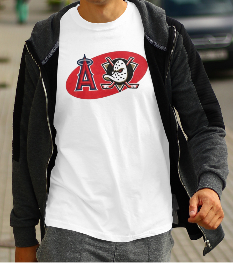Los Angeles Angels Anaheim Ducks Collaboration Event T-Shirt