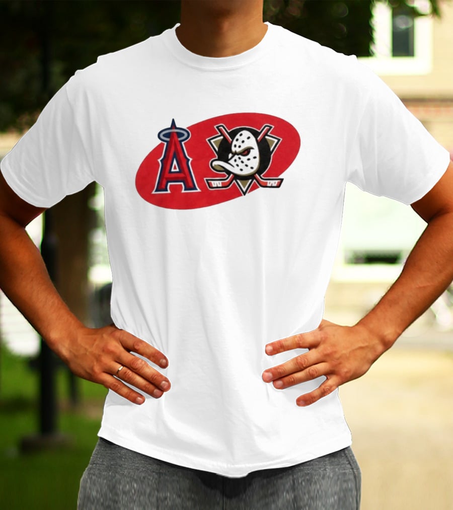 Los Angeles Angels Anaheim Ducks Collaboration Event T-Shirt