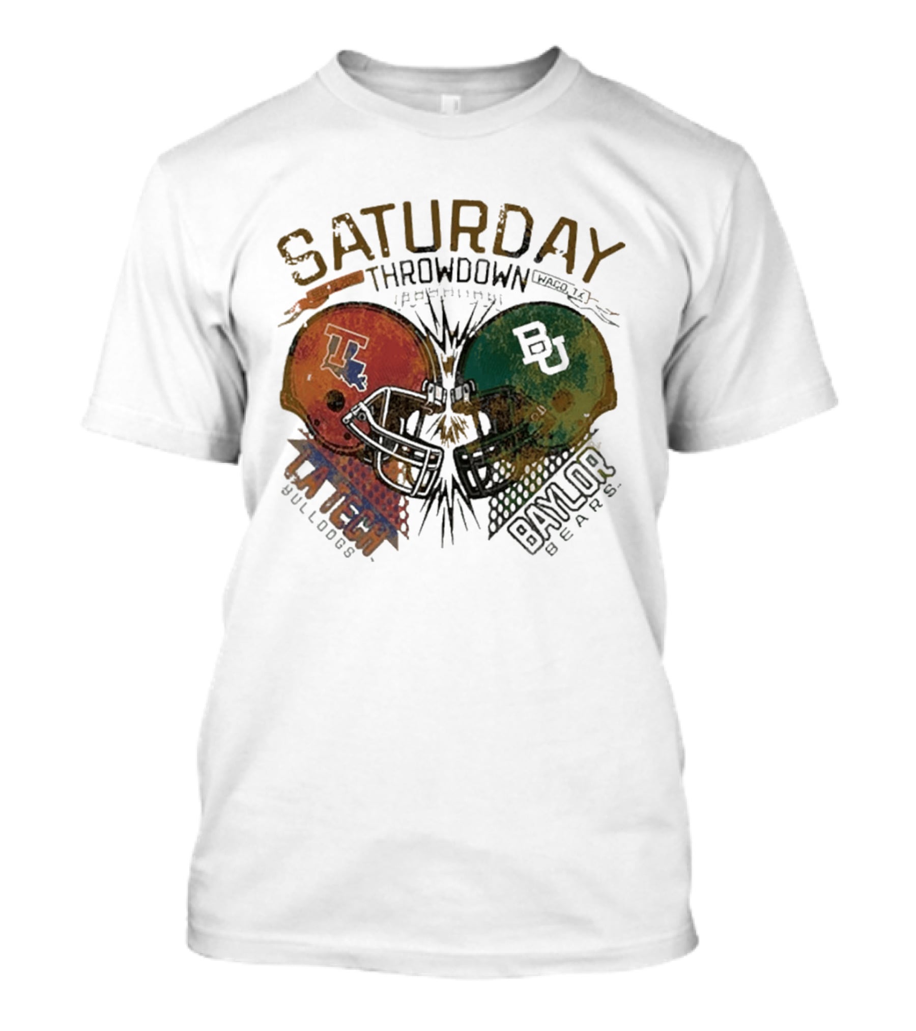 Baylor Bears Vs Louisiana Tech Bulldogs Saturday Throwdown Waco TX Sept 19 2026 T-Shirt