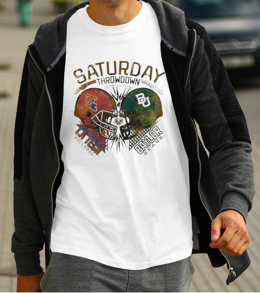 Baylor Bears Vs Louisiana Tech Bulldogs Saturday Throwdown Waco TX Sept 19 2026 T-Shirt