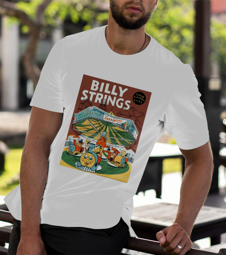 Billy Strings Denver Colorado Event Ball Arena September 18 19 2026 The Paramount Theatre T-Shirt