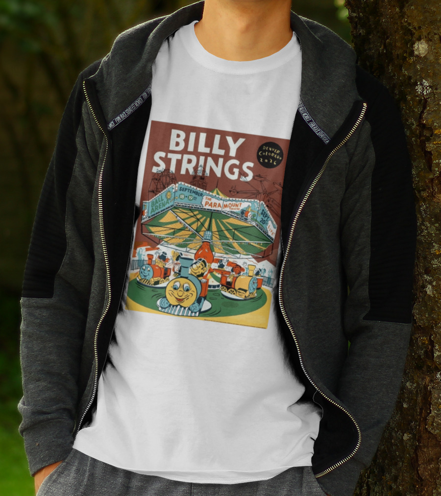 Billy Strings Denver Colorado Event Ball Arena September 18 19 2026 The Paramount Theatre T-Shirt