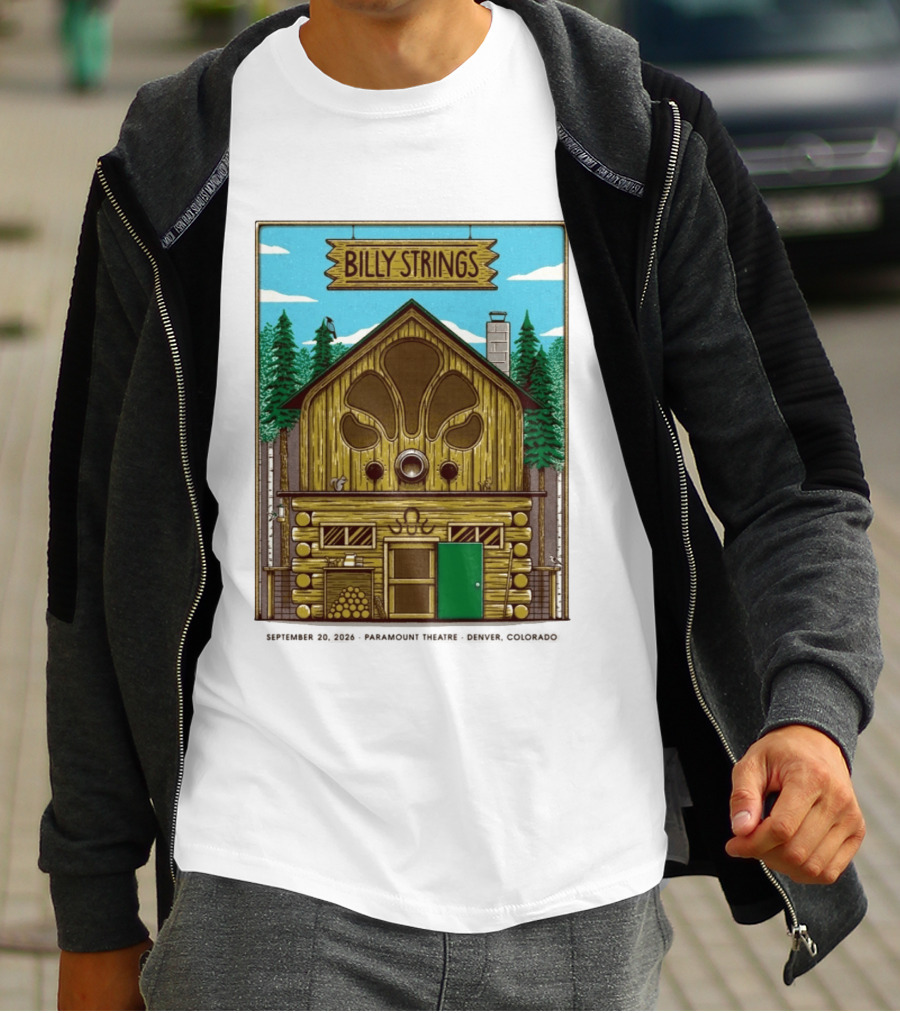 Billy Strings Fall Tour 2026 Paramount Theatre Denver September 20 Mike Tallman T-Shirt