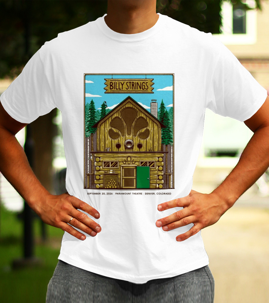 Billy Strings Fall Tour 2026 Paramount Theatre Denver September 20 Mike Tallman T-Shirt