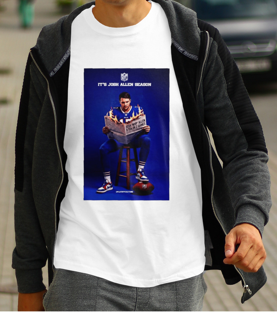 Josh Allen Season Buffalo Bills MVP 9 TDs NFL Football T-Shirt