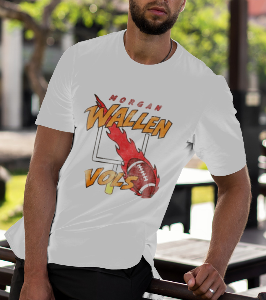 Morgan Wallen Vols Football Flame T-Shirt