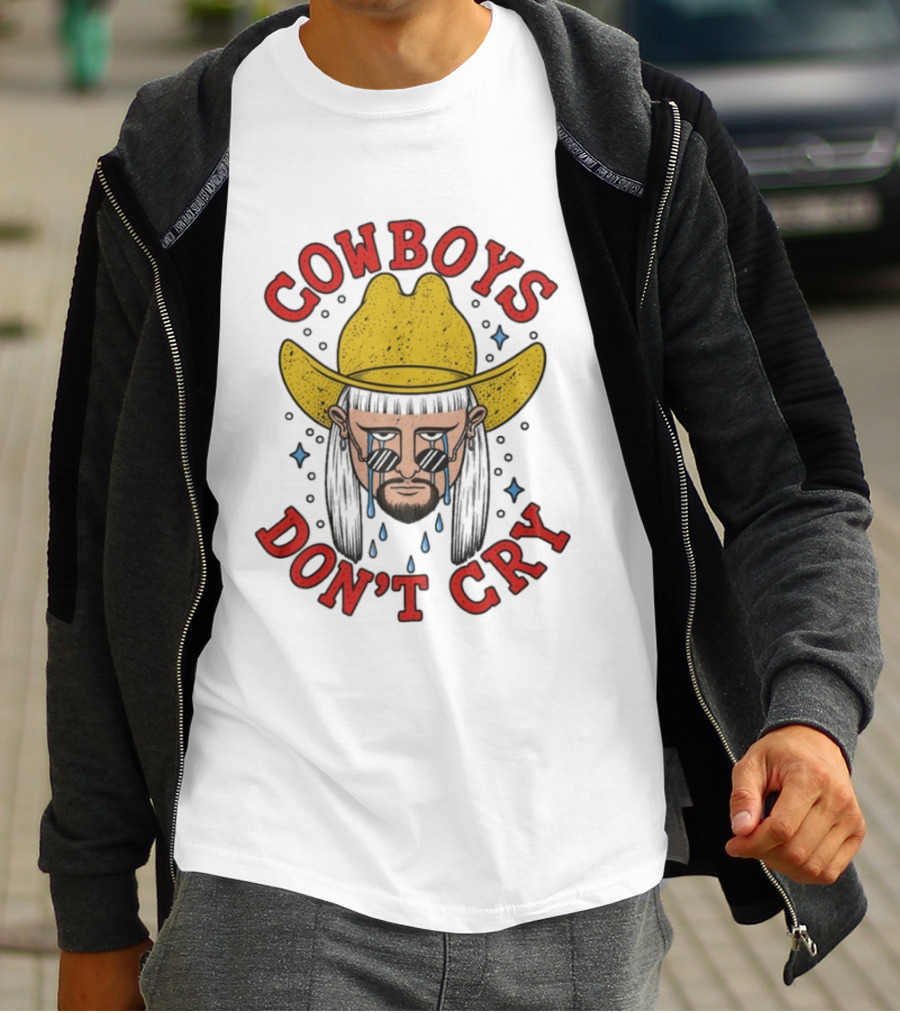 Oliver Tree Cowboys Don't Cry Yellow Hat And Sunglasses T-Shirt