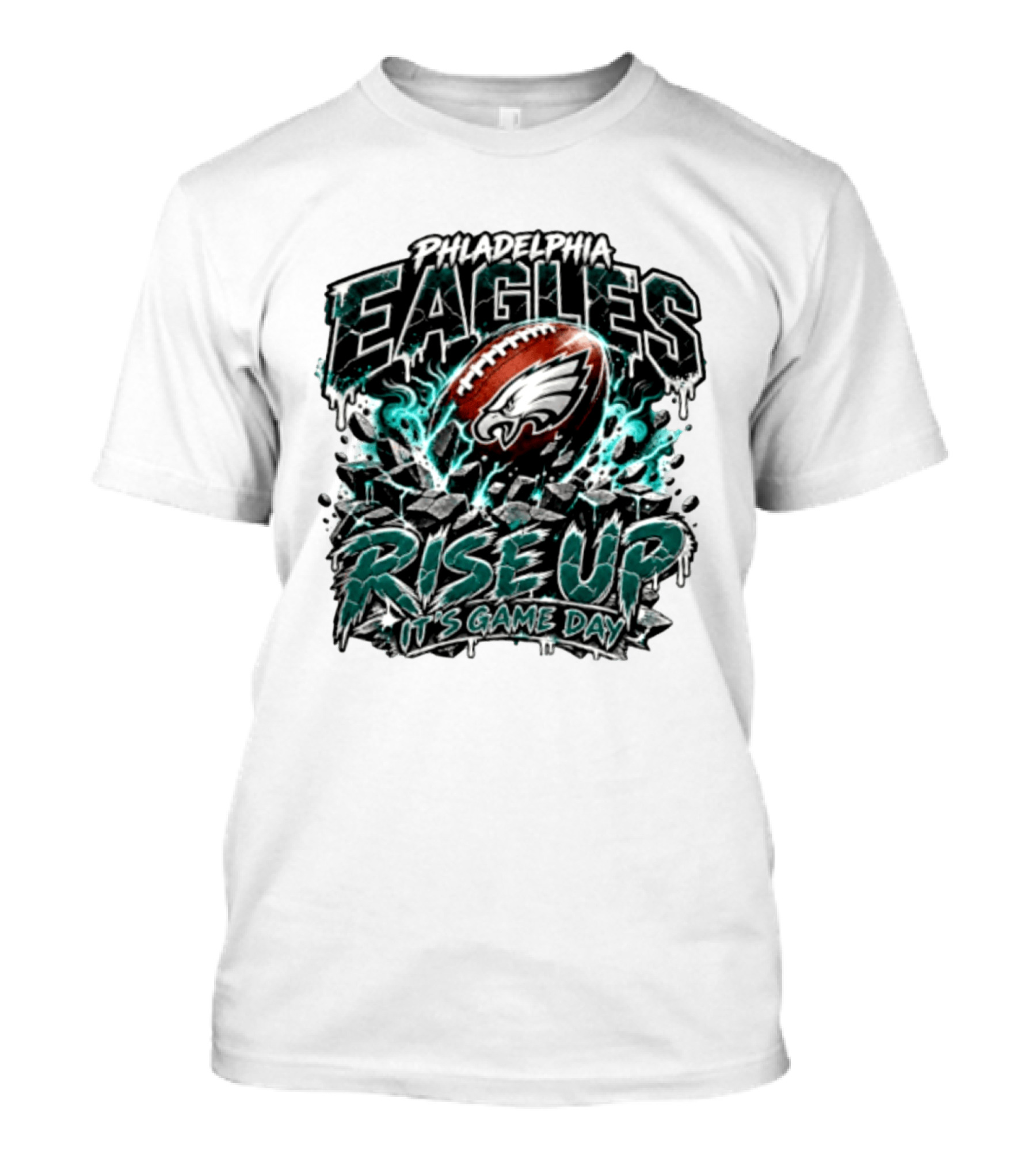 Philadelphia Eagles Rise Up It's Game Day Football Sports Team Spirit T-Shirt