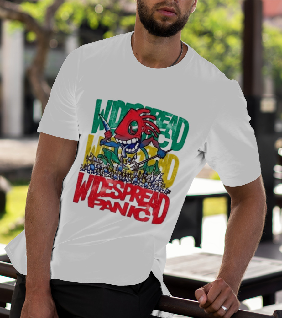 Widespread Panic Wilmington NC Kaiju Note Eater T-Shirt