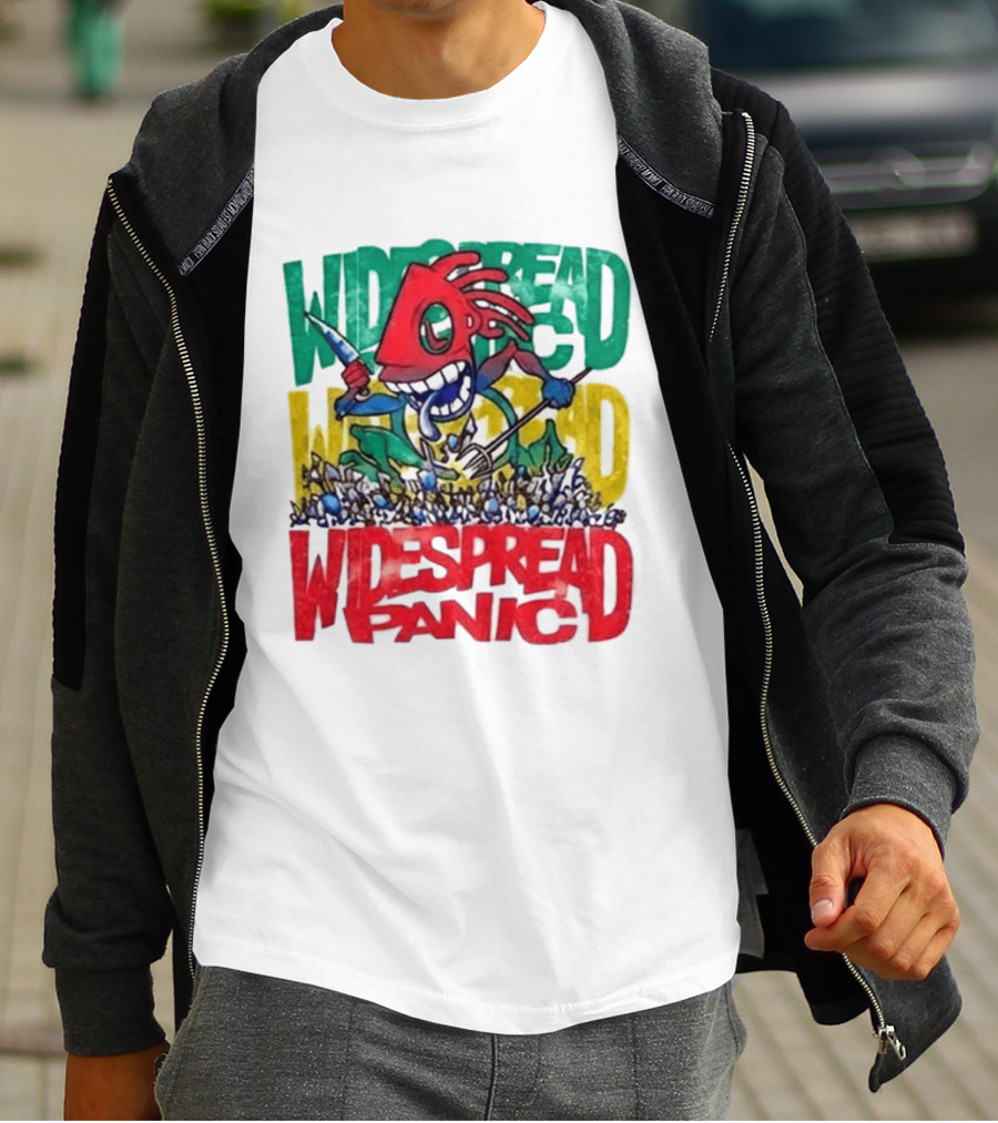 Widespread Panic Wilmington NC Kaiju Note Eater T-Shirt
