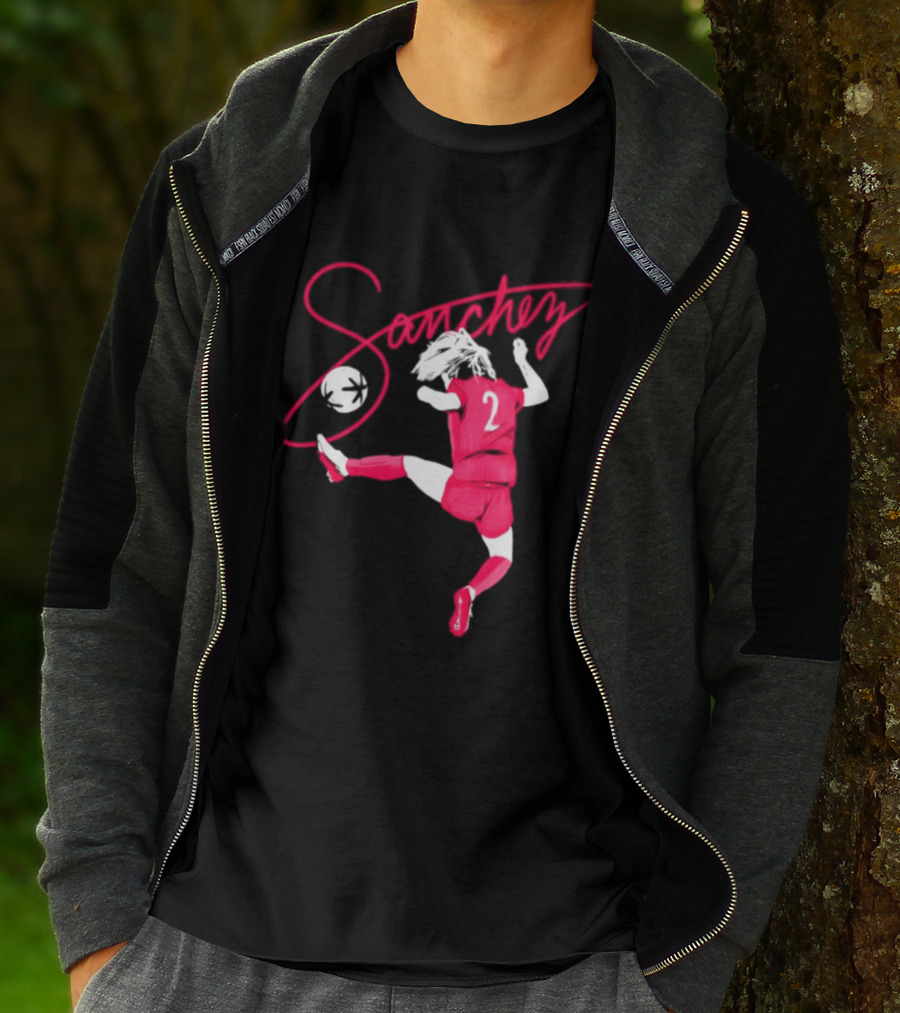 Sanchez Number 2 Soccer Player Kick T-Shirt