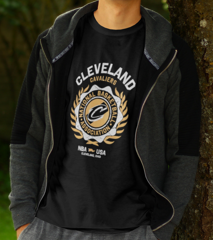 Cleveland Cavaliers National Basketball Association Laurel Crest NBA USA 2026 T-Shirt