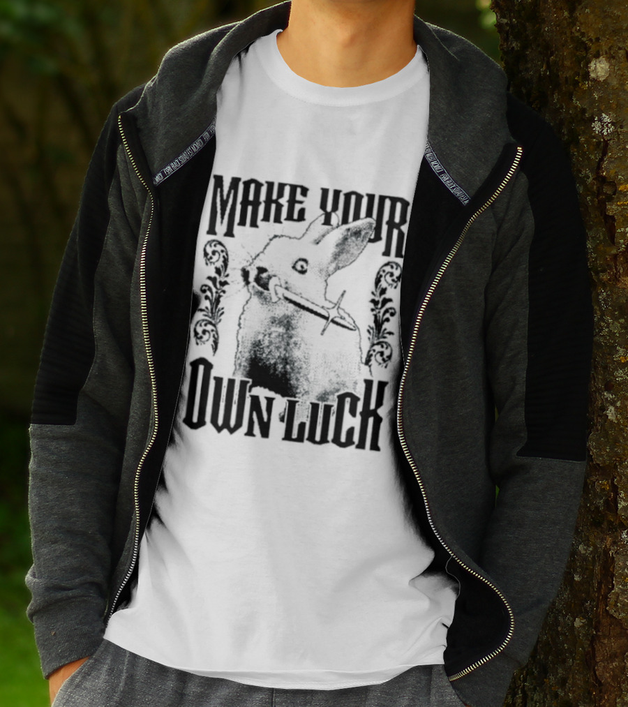 Make Your Own Luck Rabbit Knife T-Shirt