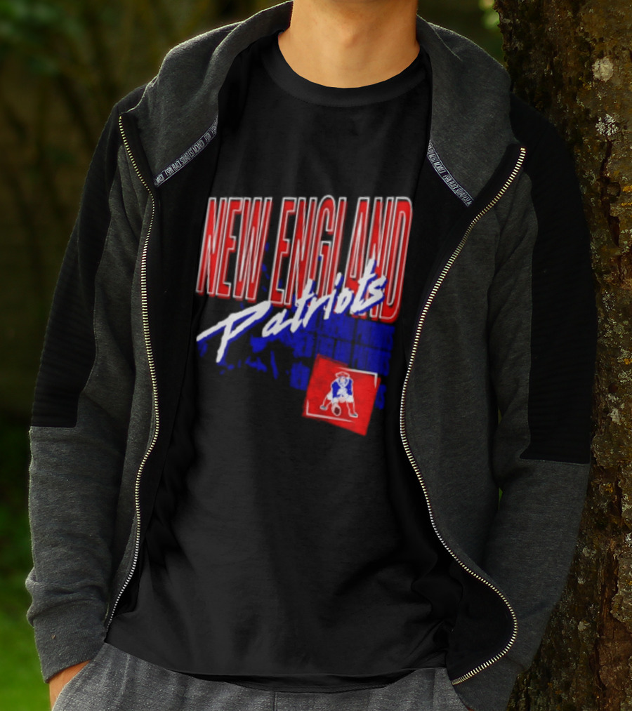 New England Patriots Red White Team Sports T-Shirt