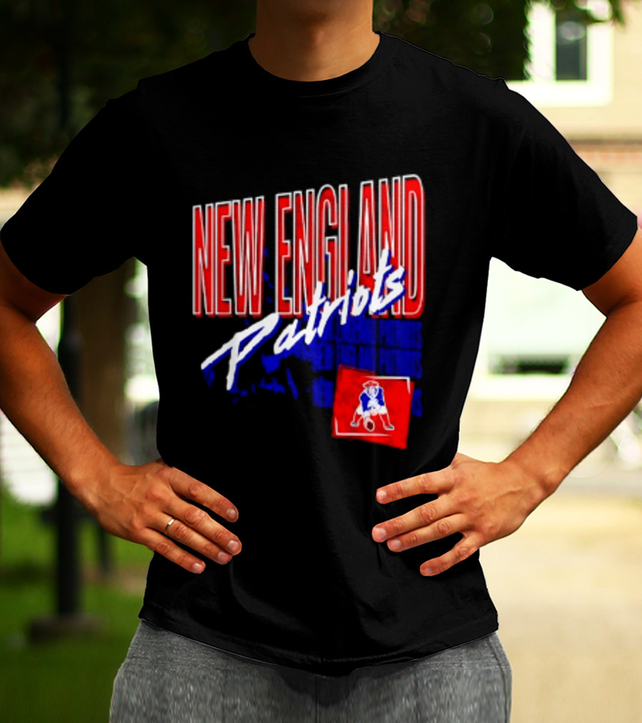 New England Patriots Red White Team Sports T-Shirt