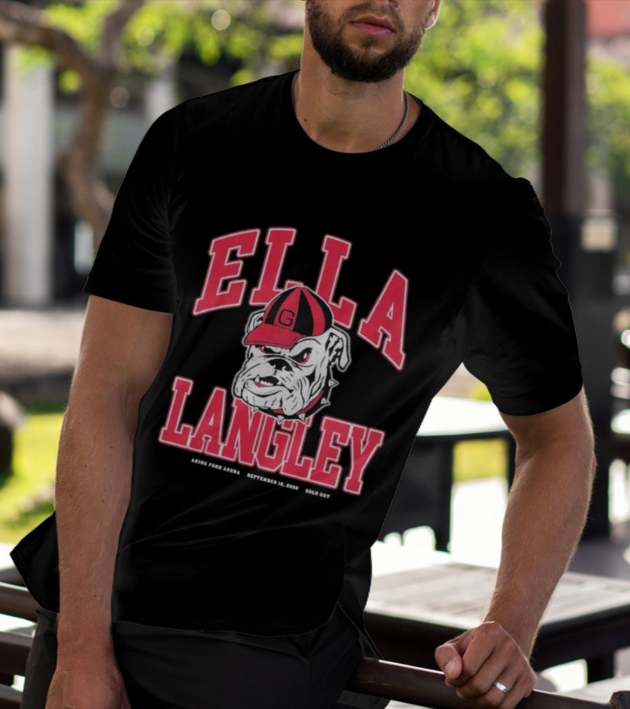 Georgia Bulldogs Ella Langley The Dandelion Tour 2026 Akins Ford Arena September 19 Bulldog T-Shirt