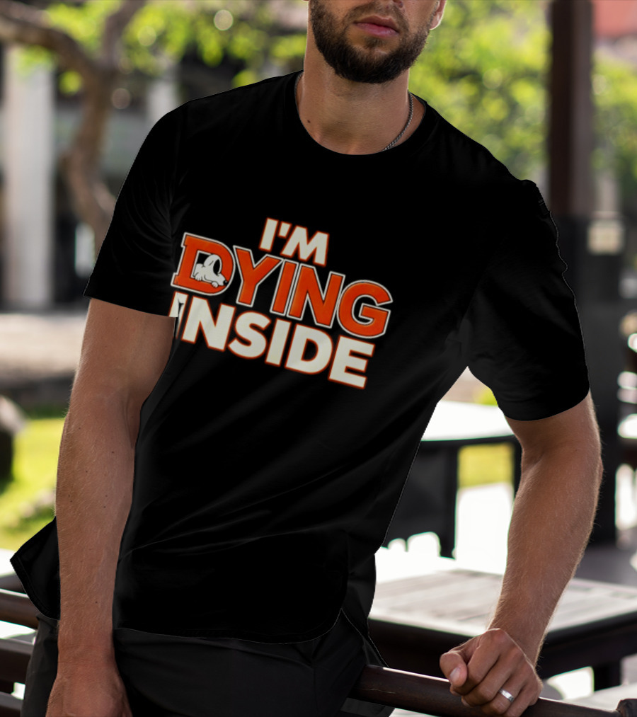 I'm Dying Inside Dead Horse Upside Down Letter D T-Shirt
