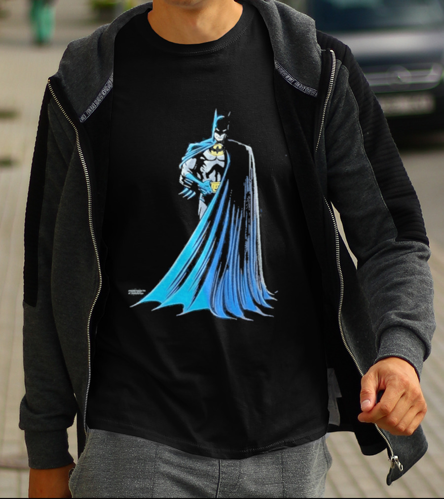 IShowSpeed 1989 Batman DC Comics Blue And Grey Cape T-Shirt