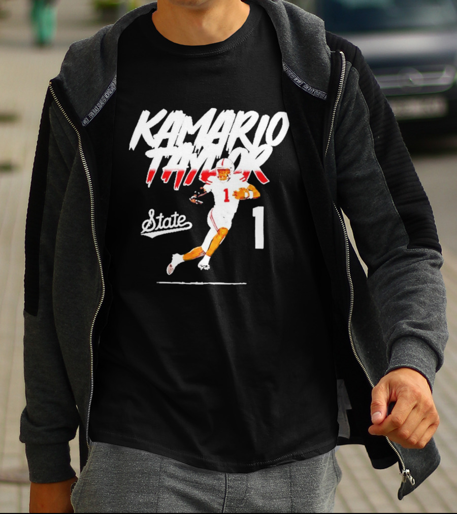 Kamario Taylor State 1 Football Player Bootleg T-Shirt