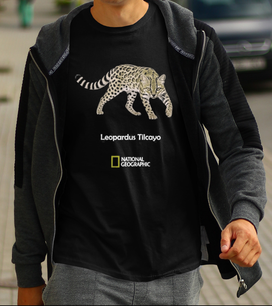 Leopardus Tilcayo National Geographic Wildlife September 2026 Discovery T-Shirt
