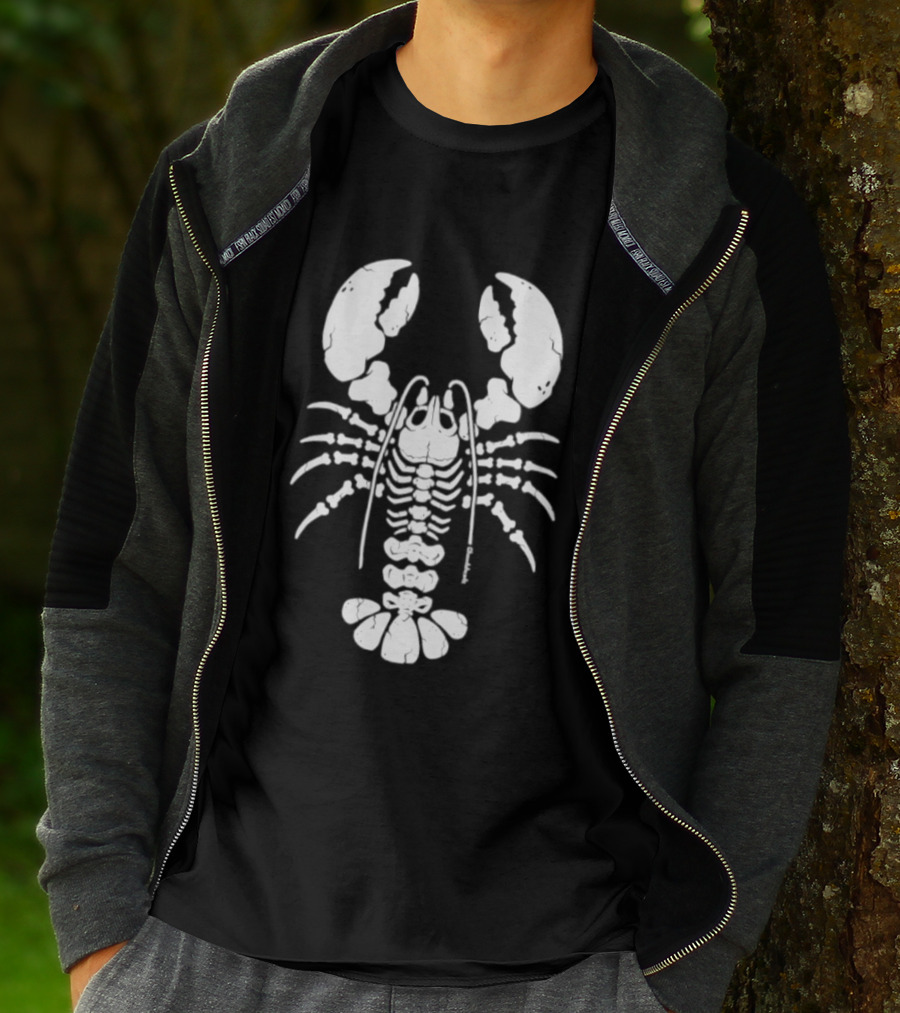 Lobstah Skeleton Halloween Lobster Bones T-Shirt