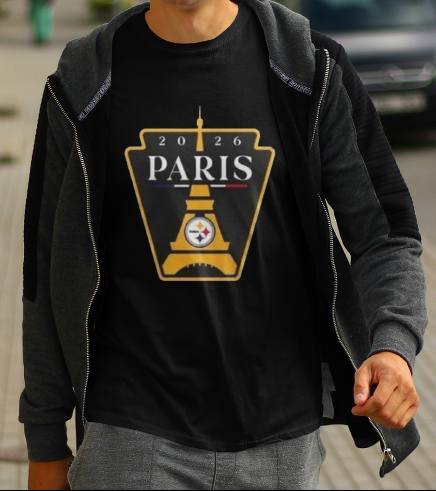 Pittsburgh Steelers 2026 Paris Eiffel Tower Event T-Shirt