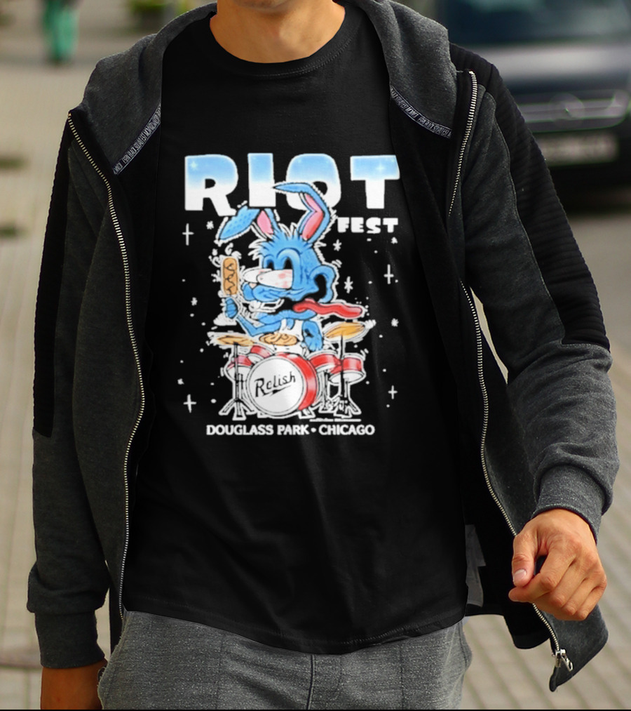 Riot Festival 2026 Douglass Park Chicago Relish Event T-Shirt
