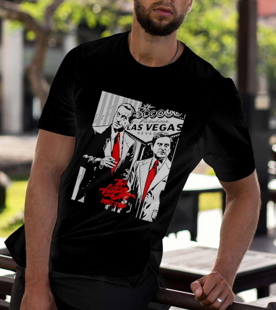 Las Vegas Casino Mobsters Red Tie T-Shirt