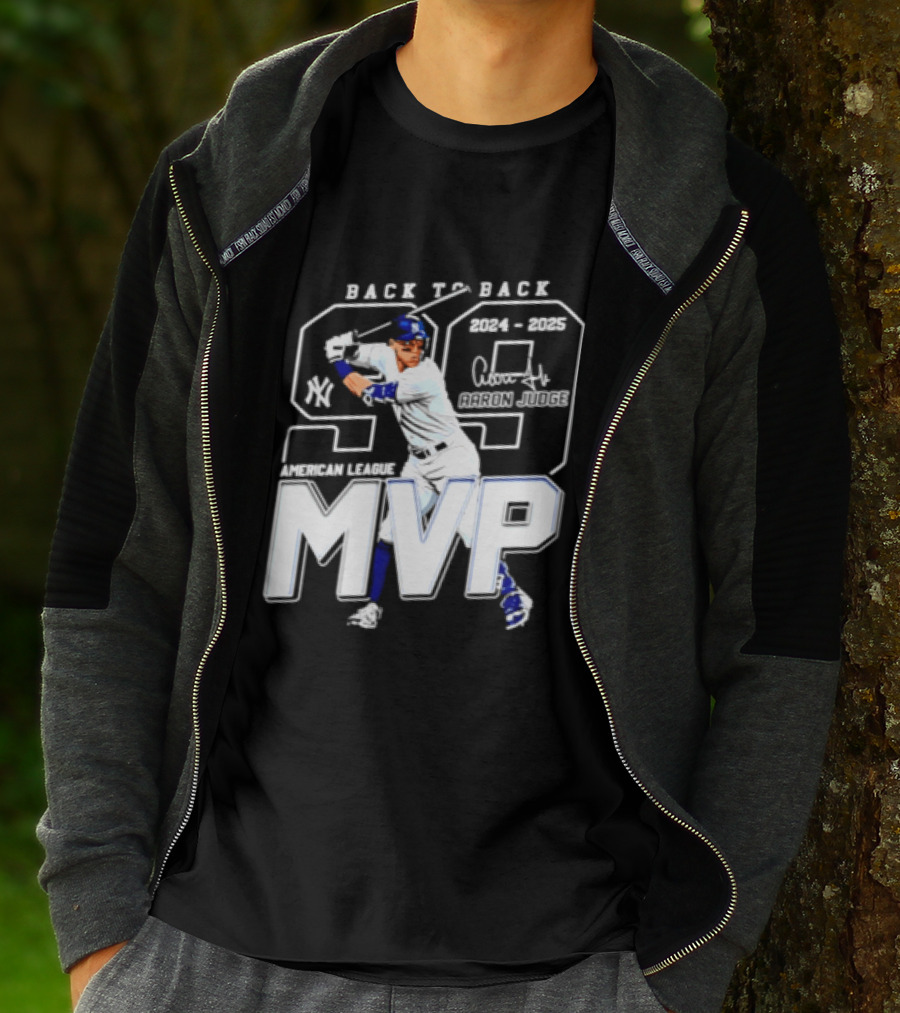 Back To Back 2024 25 American League MVP Aaron Judge T-Shirt