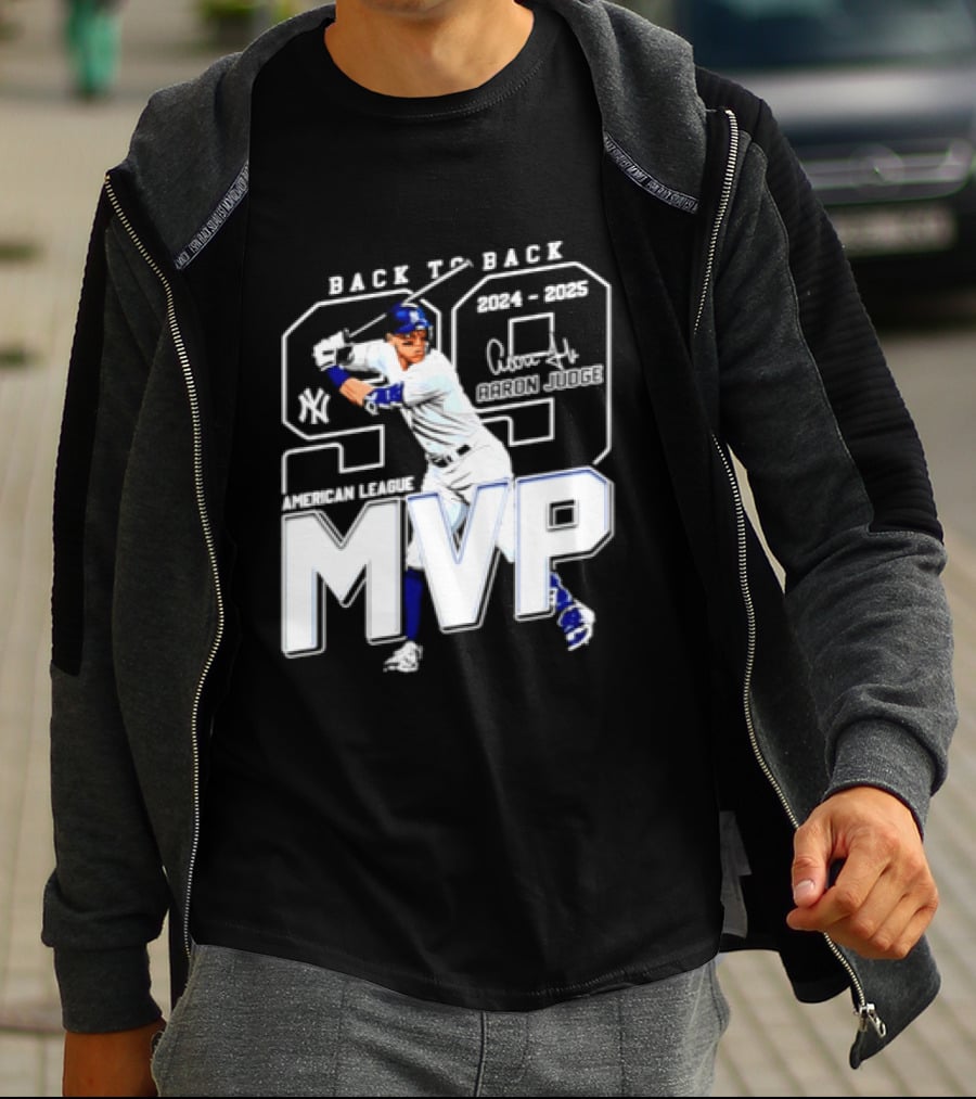 Back To Back 2024 25 American League MVP Aaron Judge T-Shirt