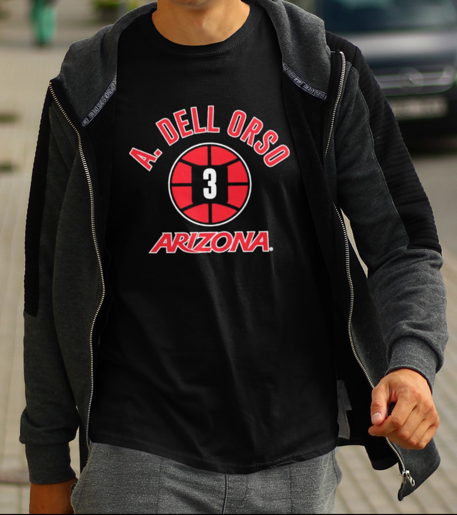 A. Dell Orso 3 Arizona Wildcats Basketball T-Shirt