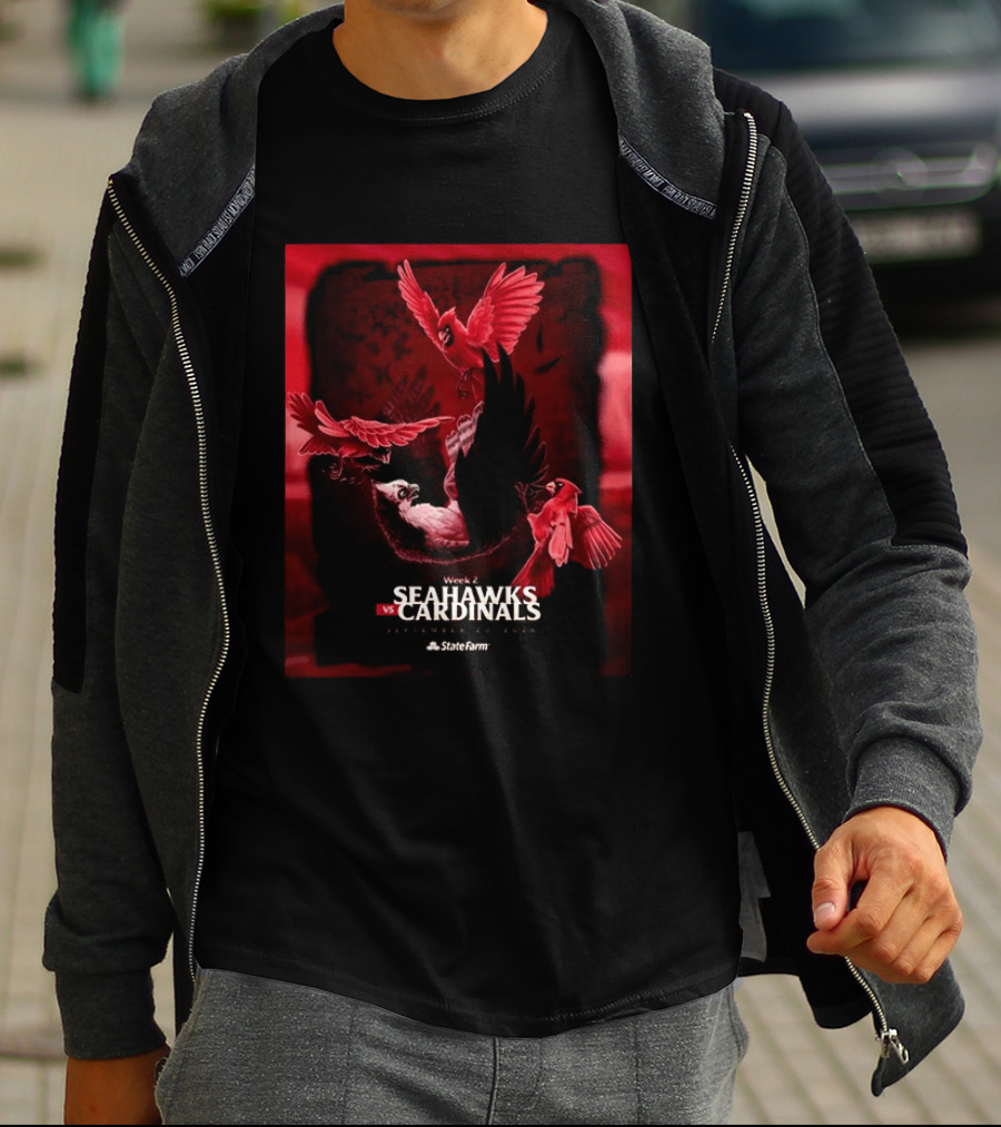 Week 2 Arizona Cardinals Vs Seattle Seahawks State Farm Stadium Glendale September 20 2026 T-Shirt