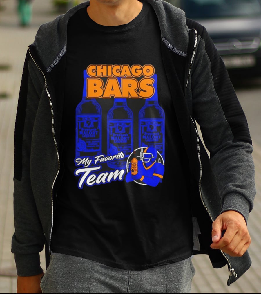 Chicago Bars Malört My Favorite Team Sports Fan T-Shirt