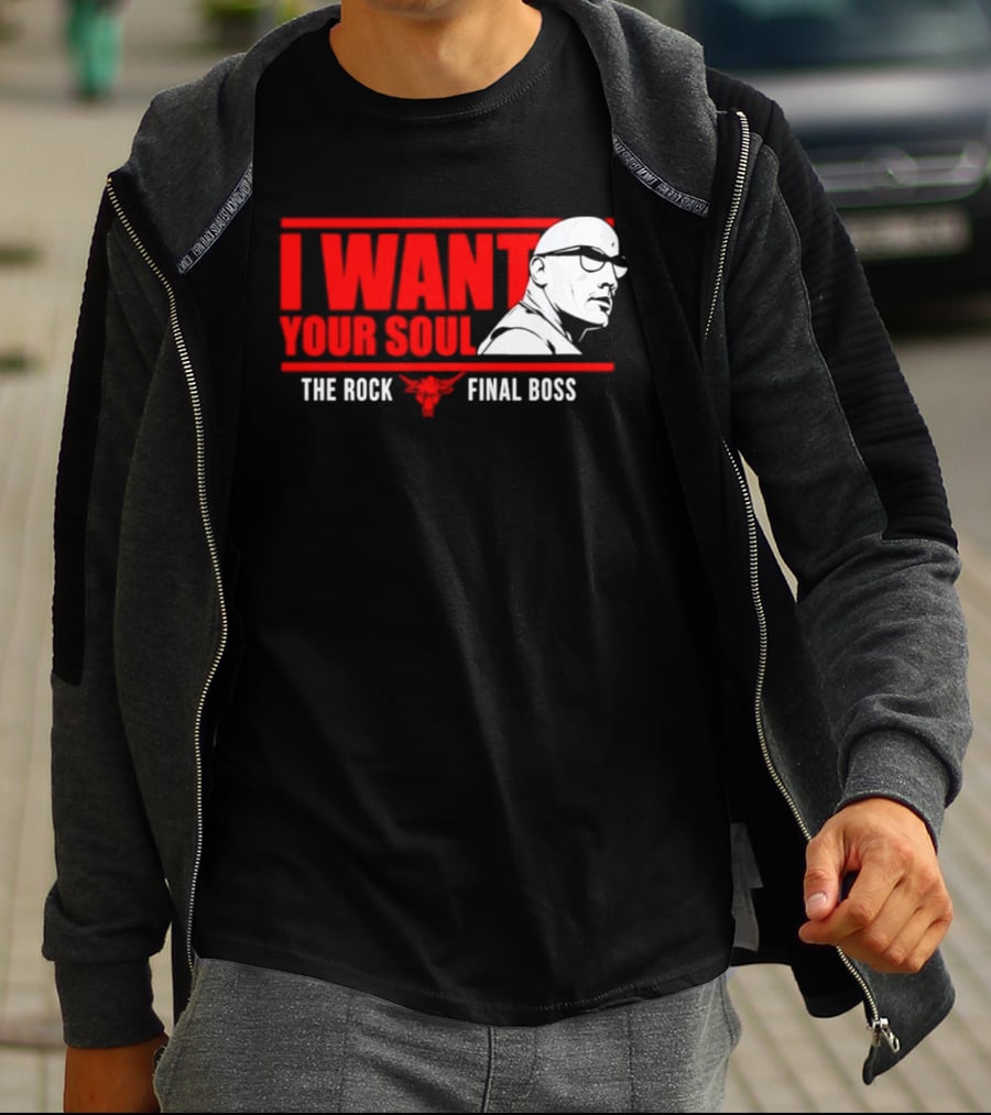 I Want Your Soul The Rock Final Boss Brahma Bull T-Shirt