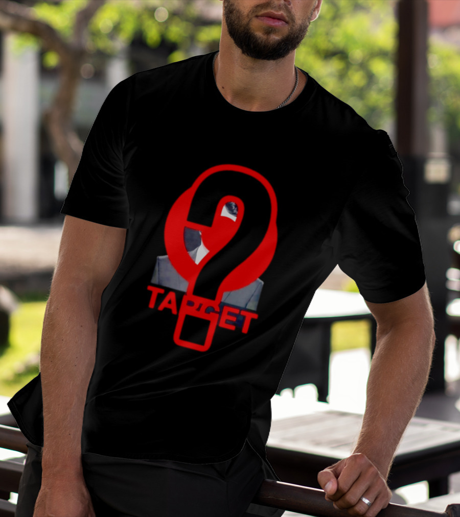 Markdown Target Question Mark Political Satire T-Shirt