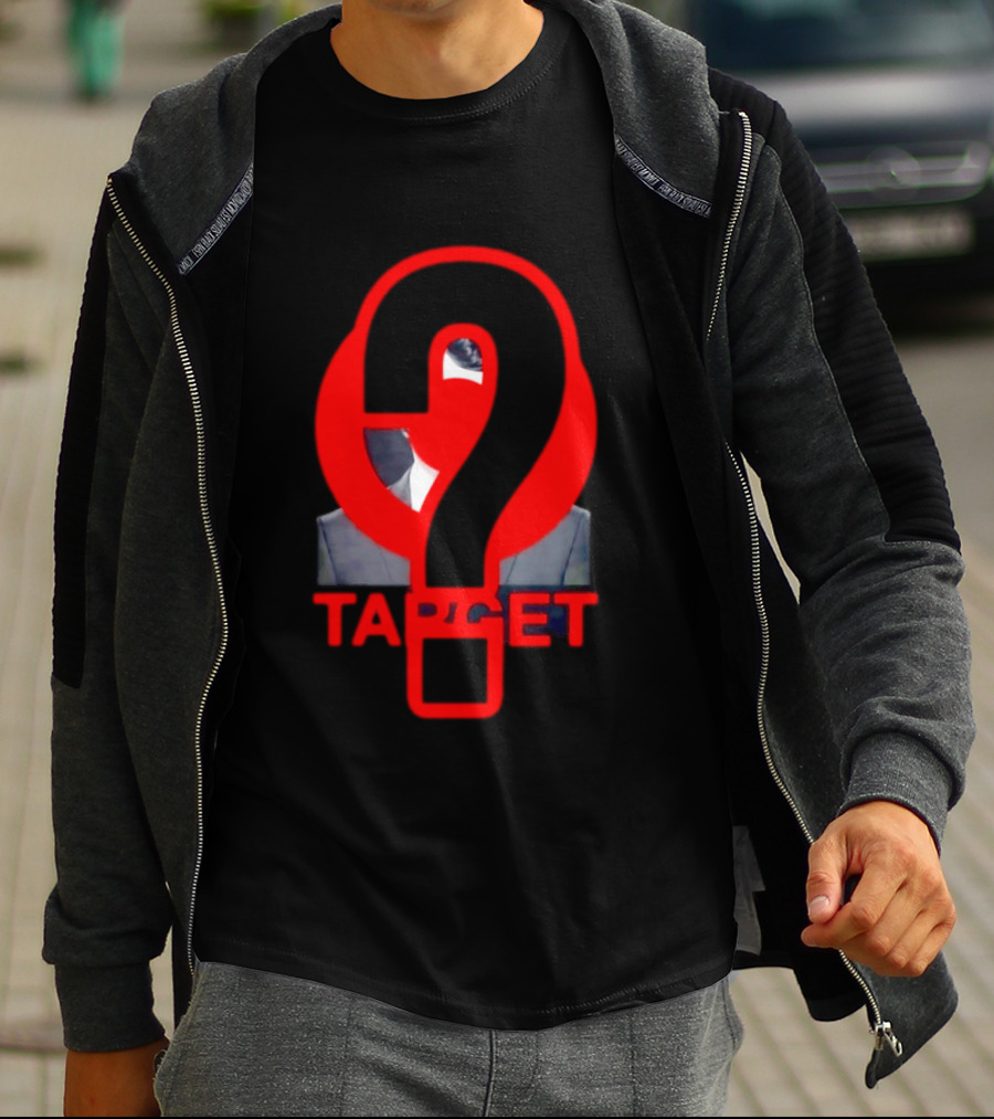 Markdown Target Question Mark Political Satire T-Shirt