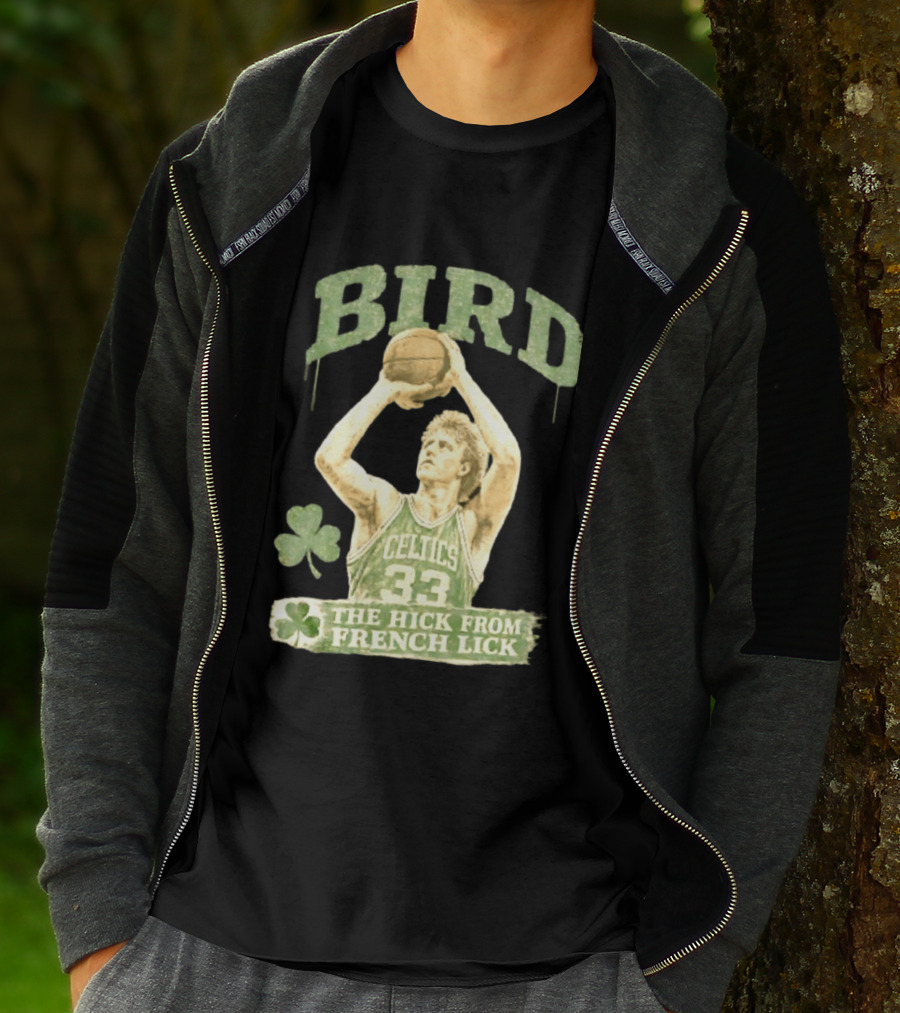 Larry Bird Celtics 33 The Hick From French Lick Basketball Legend T-Shirt
