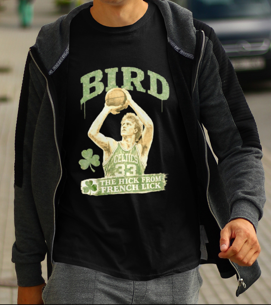 Larry Bird Celtics 33 The Hick From French Lick Basketball Legend T-Shirt