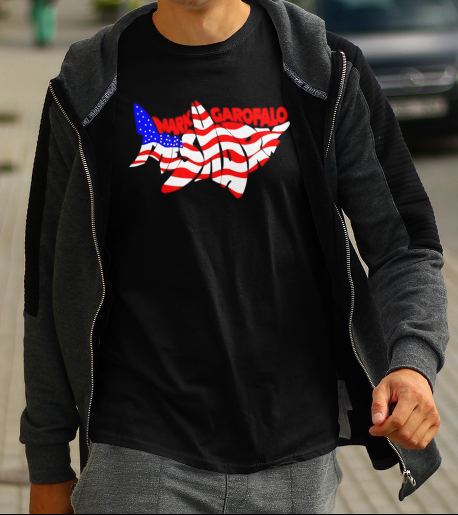 The American Muscle Shark USA Mark Garofalo Mark The Shark T-Shirt