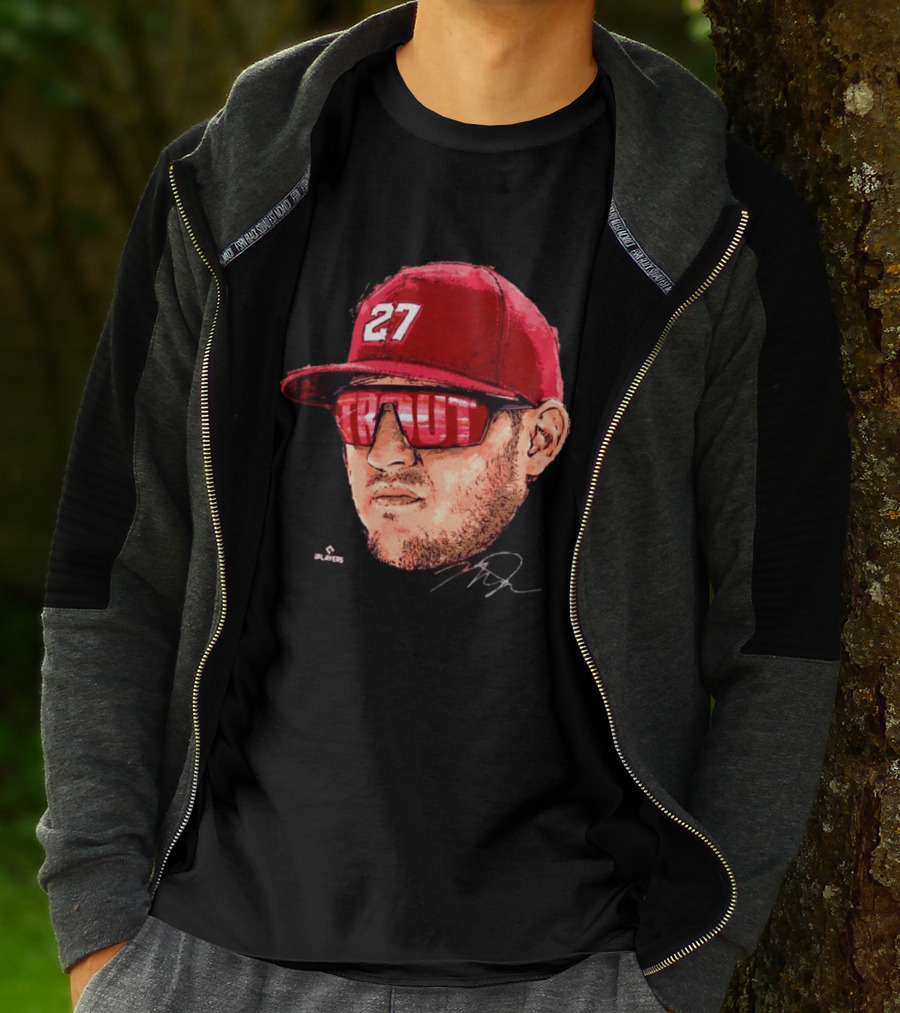 Mike Trout Los Angeles 27 Hat Reflective Sunglasses T-Shirt