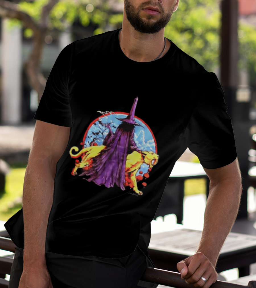 Wizard And Smilodon Super Teenage Death Star Group Intemperance Talent T-Shirt