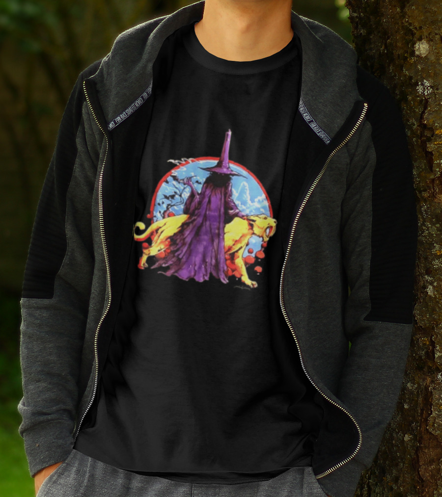 Wizard And Smilodon Super Teenage Death Star Group Intemperance Talent T-Shirt