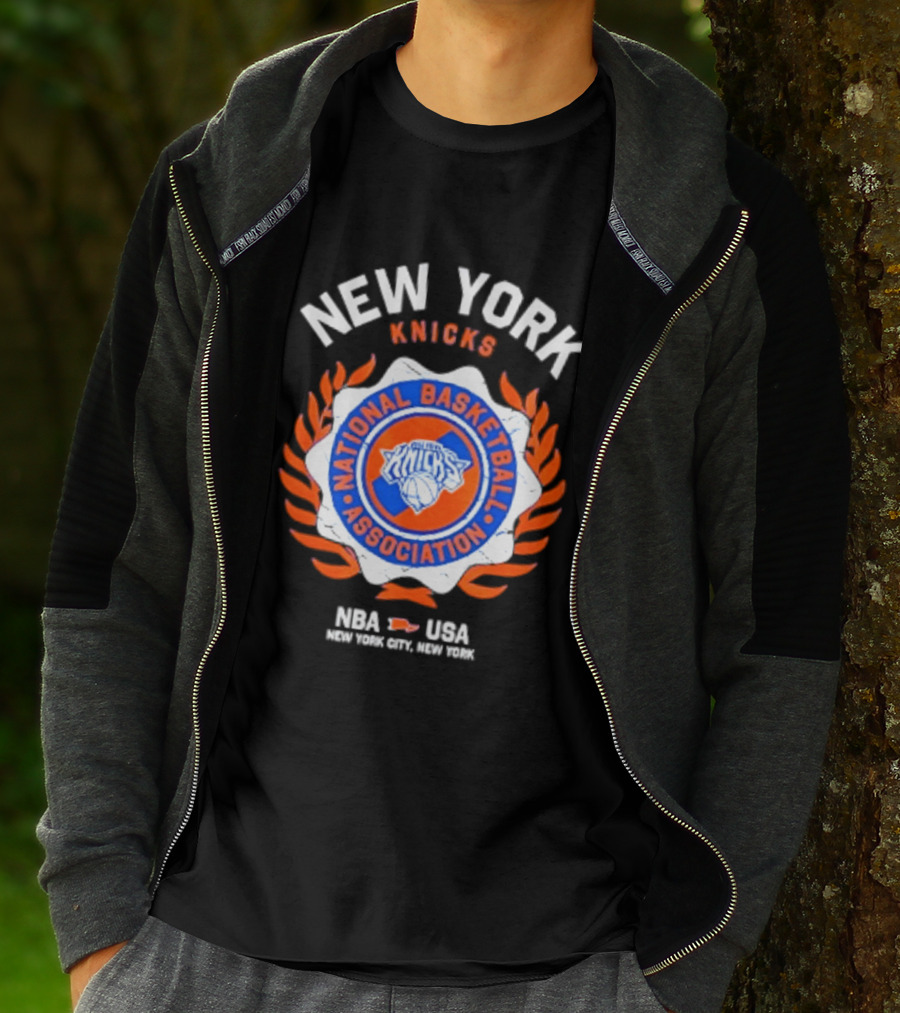 New York Knicks NBA USA National Basketball Association Laurel Crest 2026 T-Shirt