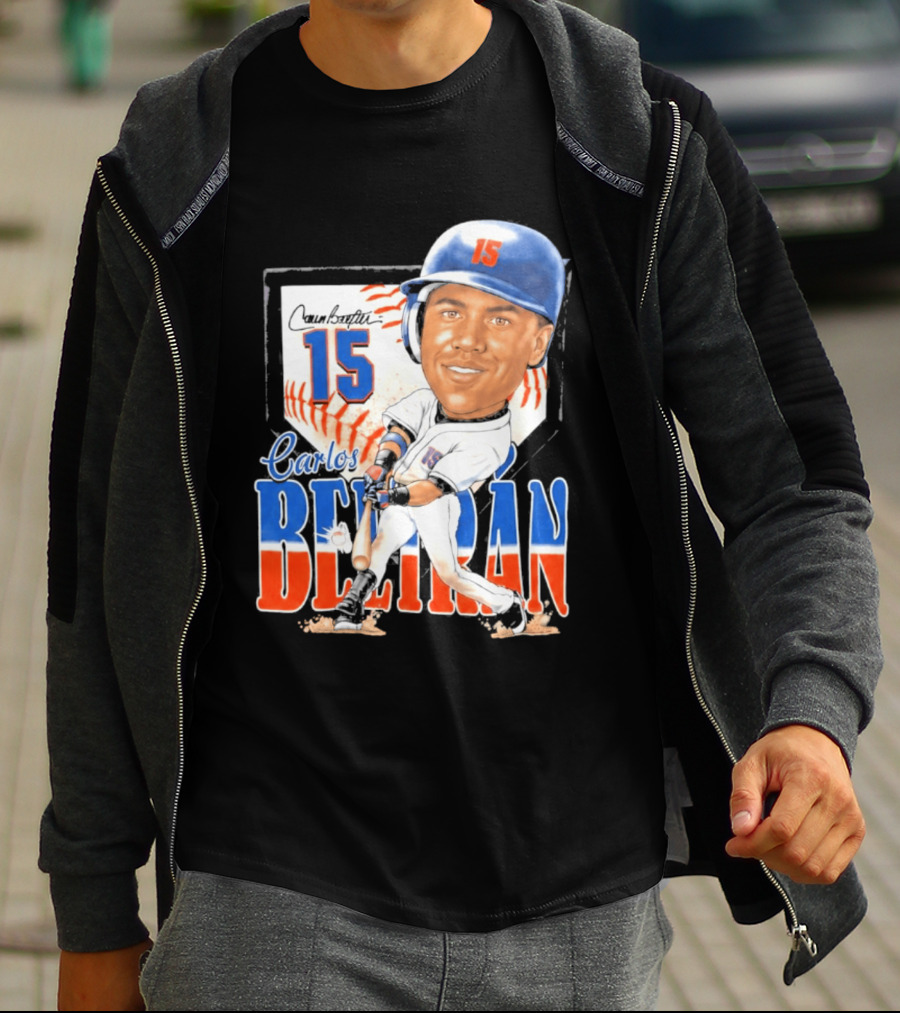 Carlos Beltran 15 NY Mets Baseball Art 2026 T-Shirt